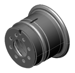 Llanta Entera (6.50-15) 221-275/ 8T 24/ 40C INT.